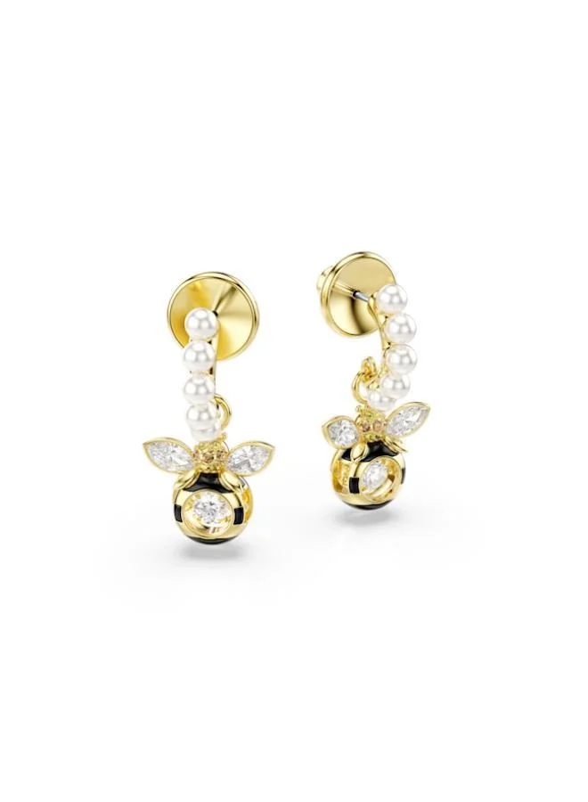SWAROVSKI  Idyllia Bee Double Crystal Pierced Earrings for Women | Best Price UAE